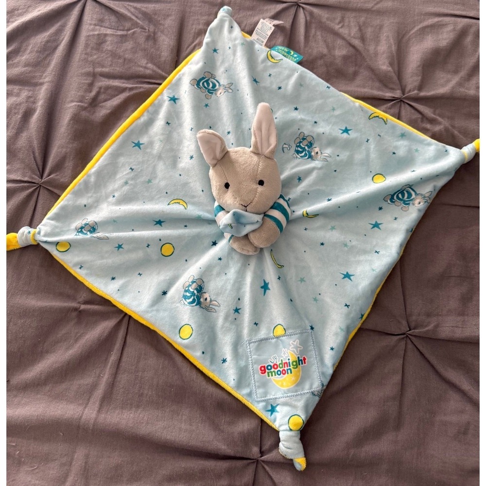 Goodnight Moon Bunny Lovey 14" X 14" Security Blanket